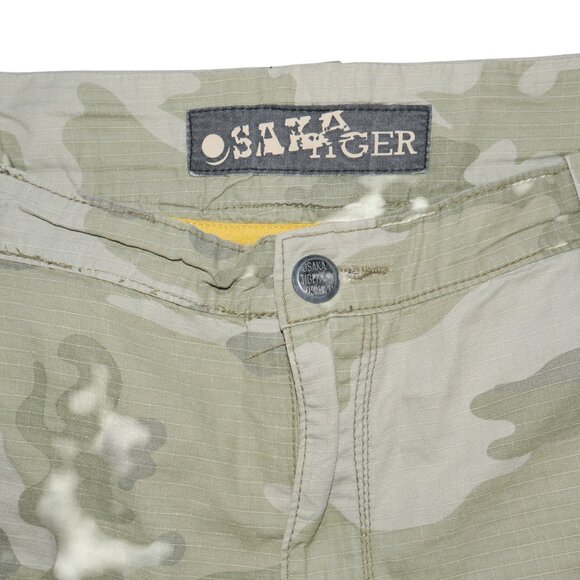 Osaka Tiger Men's Paratrooper Pants Size 42x33 Army Camouflage Fatigue Vintage - Picture 5 of 10